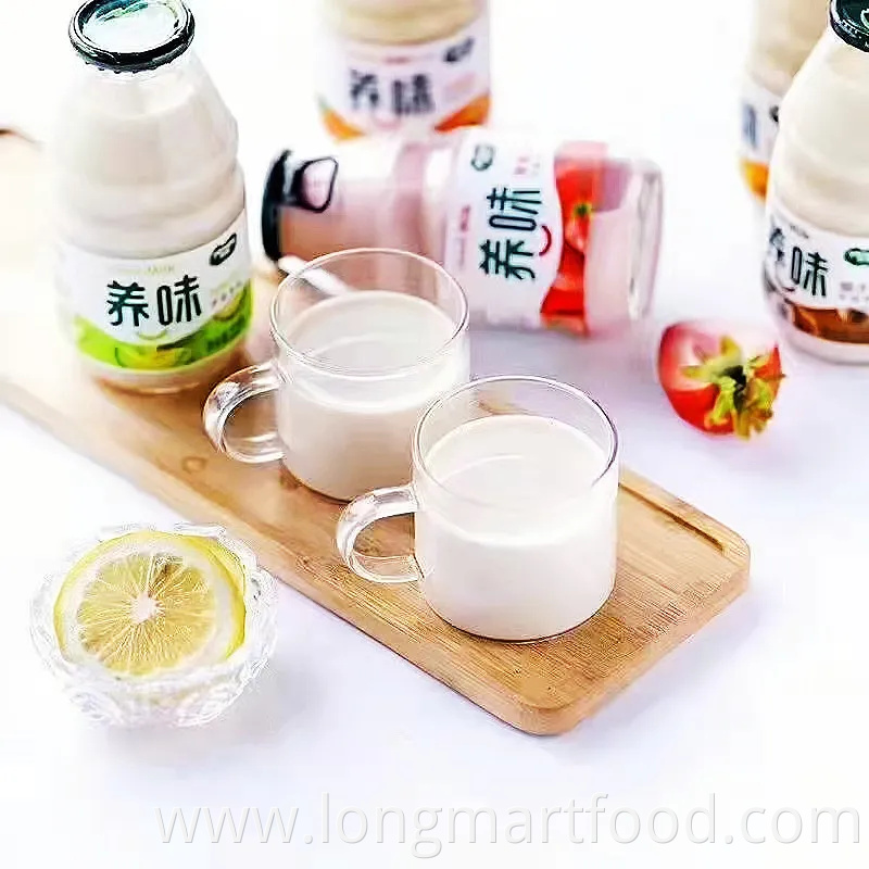 Enjoyable Soft Drink Milk Drink with Fruit Puree